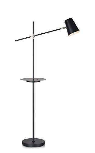 LINEAR-Lampadaire Liseuse avec tablette et port USB H144cm Noir Markslöjd LINEAR-Lampadaire Liseuse avec tablette et port USB H144cm Noir Markslöjd