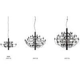 Flos 2097/18 Ampoules en fer à suspension dimmable par Gino Sarfaits – Noir mat, ampoules transparentes
