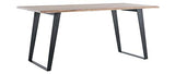 Miliboo Table à Manger en Acacia Massif et métal Noir L175 cm Kora