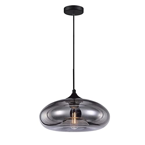 EIF Lampe à suspension Plafonnier E14 en verre à tête unique 110‑220V EIF Lampe à suspension Plafonnier E14 en verre à tête unique 110‑220V