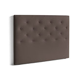 MOMMA HOME - Tête de lit - Modèle Myro - Marron - 160 x 120 cm - Revêtement en Similicuir matelassé - Accessoires de Suspension Inclus - Tête de lit pour Chambre à Coucher