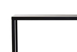 LIFA LIVING Basse en métal pour Salon, Table d'entrée Industrielle 85 x 30 x 100 cm Max 14 kg, Noir, 100x30x85 cm