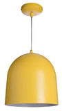LUSSIOL Luminaire Loft color, suspension métal, 60 W, jaune, ø 30 x H 30 cm