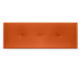 DHOME Tête de lit en Simili Cuir ou Tissu AQUALINE Pro Tête de lit rembourrée Lit de Luxe (Simili Cuir Orange, 160cm (Lits 150/160))