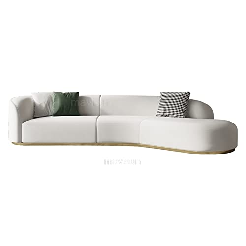 TABKER Canapé Arc Shape Modern Corner Sofas for Living Room Home Furniture Chaise Golden Metal Frame TABKER Canapé Arc Shape Modern Corner Sofas for Living Room Home Furniture Chaise Golden Metal Frame