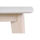 Miliboo Table à Manger Extensible scandinave Blanc et Bois Clair L150-200 cm Leena