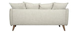 Miliboo Canapé scandinave 3 Places Beige Olympia