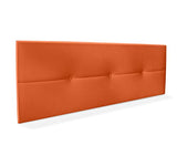 DHOME Tête de lit en Simili Cuir ou Tissu AQUALINE Pro Tête de lit rembourrée Lit de Luxe (Simili Cuir Orange, 160cm (Lits 150/160))