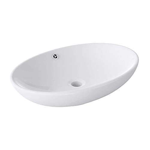 Lavabo Vasque à Poser Blanc 63cm Lave Main Sogood Bruxelles306 63x42x15,5cm