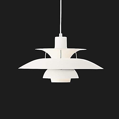 LUEPEICAI Nordic E27 Lampe suspension moderne avec parapluie coloré pour salle à manger Blanc Ø 40 cm LUEPEICAI Nordic E27 Lampe suspension moderne avec parapluie coloré pour salle à manger Blanc Ø 40 cm