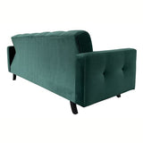 Canapé en lit Convertible avec Coffre de Rangement 3 Places Relax - en Tissu Velours - Salon & séjour - BONDA- Bleu Marine