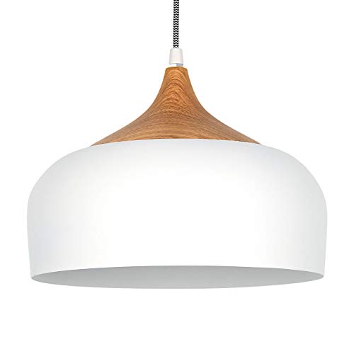 tomons Suspension LED Plafonnier Blanc Scandinave Moderne Style Simple pour Restaurant Salle à manger Restaurant