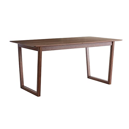 Miliboo Table à Manger Extensible rectangulaire en Bois foncé Noyer L160-240 cm LAHO Miliboo Table à Manger Extensible rectangulaire en Bois foncé Noyer L160-240 cm LAHO