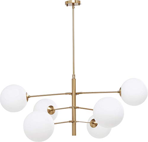 Kare 67562 Suspension Planets 6, Laiton, Doré/Blanc, 6er Kare 67562 Suspension Planets 6, Laiton, Doré/Blanc, 6er