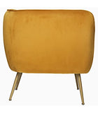 Fauteuil Velours Leria Ocre Atmosphera