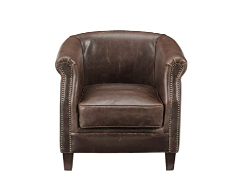 Fauteuil Club 100% Cuir Vieilli ENGUERRAND Fauteuil Club 100% Cuir Vieilli ENGUERRAND