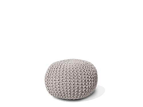 Beliani - Pouf - Conrad - 40 x 25 cm, Gris Clair