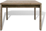 EBTOOLS Table basse laquée élégante en bois d'acacia massif avec finition brossée 110 x 60 x 40 cm