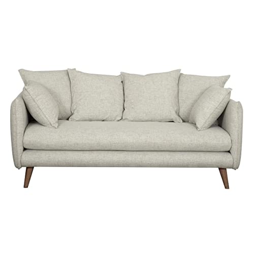 Miliboo Canapé scandinave 3 Places Beige Olympia Miliboo Canapé scandinave 3 Places Beige Olympia