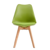 mcc direct Lot de 2 chaises de salle à manger, de cuisine, de bureau, design Eva (vert)