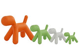 MagisMeToo Tabouret avec Surface Mate en polyéthylène Forme de Chien pour Enfant, Orange, Taille M