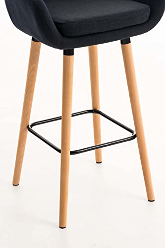 Tabouret de Bar Taipeh Tissu Design Scandinave Confortable Chaise Haute Cuisine