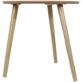 THE HOME DECO FACTORY HD6148 Lot de 2 Tables Gigogne, Matière Bois, Beige, 48 x 45 x 48 cm