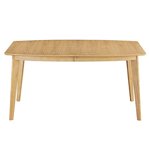 Miliboo Table à Manger Extensible scandinave en Bois Clair L150-200 Leena Miliboo Table à Manger Extensible scandinave en Bois Clair L150-200 Leena