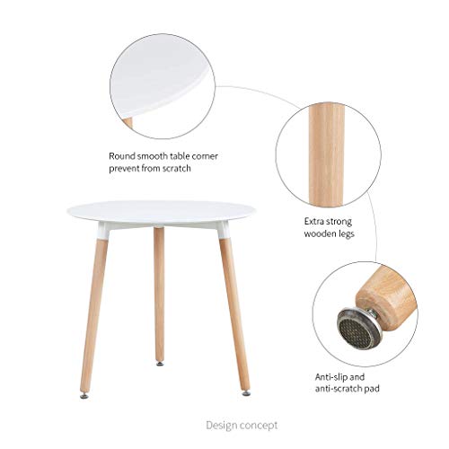 H.J WEDOO Ensemble Ronde table et chaise de 2 à 4 personnes Cuisine H.J WEDOO Ensemble Ronde table et chaise de 2 à 4 personnes Cuisine