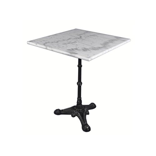 Vadecompras Table carrée en marbre 60 x 60 cm