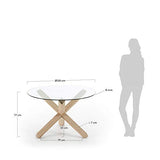 Kave Home - Table Lotus Ø 120 cm verre