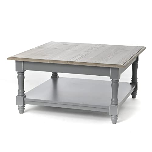Amadeus Table Basse Bois Gris, d'ingénierie, Unique