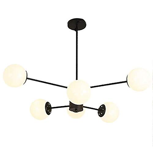 Or Spoutnik Lustre 6-lumières Millésime Métal Suspension Luminaire Avec Blanc Globe Verre Ombre Moderne Industriel Plafonnier Pour Salon Chambre-Noir. 6 lumière Or Spoutnik Lustre 6-lumières Millésime Métal Suspension Luminaire Avec Blanc Globe Verre Ombre Moderne Industriel Plafonnier Pour Salon Chambre-Noir. 6 lumière