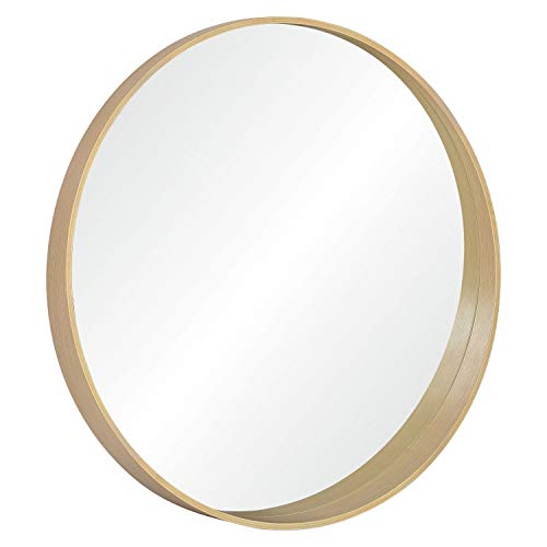 Miroir Rond Design en Bois D80 cm VALI
