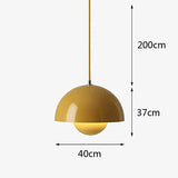 Lampe suspendue minimaliste pour chambre à coucher, table de chevet, salle à manger, salle à manger, style post-moderne, lampe couleur bourgeon (gris)