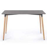 IDMarket - Table à Manger scandinave SARA 120 CM Grise Anthracite