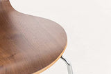 Chaise Empilable Calisto en Bois - Assise Ergonomique - Chaise de Salle d'Attente en Bois Chaise, Hauteur Assise 45 cm -Couleurs au Choix:, Couleur:Noyer