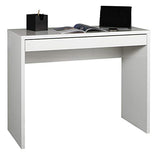 Marque Amazon - Movian Bureau/console à tiroir, 100 x 80 x 40 cm, Blanc brillant