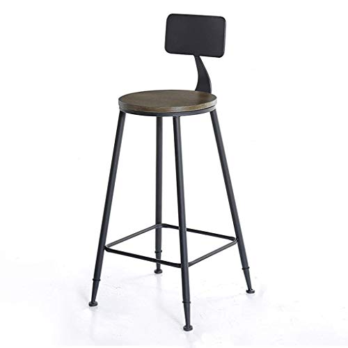Tabouret de bar industriel, tabouret haut marron vintage, coussin en cuir avec dossier, chaise antidérapante for café simple, repose-pieds à la maison avec comptoir A+ ( Color : No seat cushion ) Tabouret de bar industriel, tabouret haut marron vintage, coussin en cuir avec dossier, chaise antidérapante for café simple, repose-pieds à la maison avec comptoir A+ ( Color : No seat cushion )