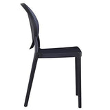 Paris Prix - Lot De 4 Chaises Médaillon ovaly 85cm Noir