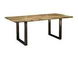 Table à manger 180x90cm - Bois massif de palissandre laqué (Noble Unique) - SYDNEY #0302