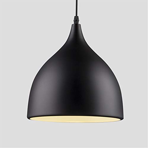 LED Moderne Simple Luminaire Suspension Vintage Rétro E27 Style Industriel en Métal DIY Installation pour éclairage Café Cuisine Salle à manger Salon (noir) LED Moderne Simple Luminaire Suspension Vintage Rétro E27 Style Industriel en Métal DIY Installation pour éclairage Café Cuisine Salle à manger Salon (noir)