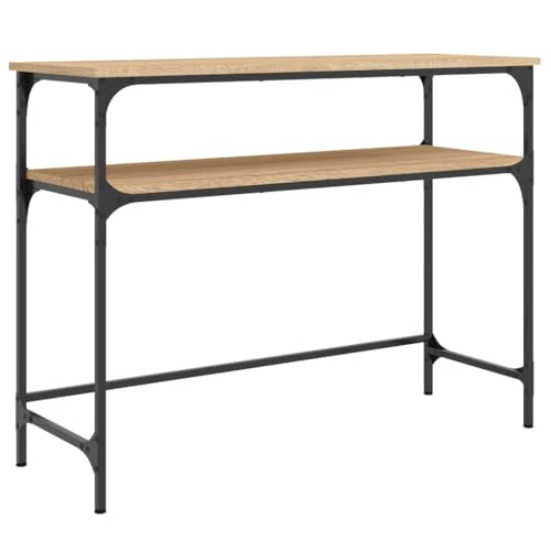 vidaXL Table Console chêne Sonoma 100x35,5x75 cm Bois d'ingénierie