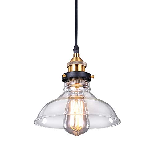 SISVIV Suspension Luminaire Industrielle Vintage Rétro Verre Lustre Lampe Suspendue Edison Culot E27 Éclairage de Plafond pour Cuisine Salle à manger Salon Chambre Restaurant 20CM SISVIV Suspension Luminaire Industrielle Vintage Rétro Verre Lustre Lampe Suspendue Edison Culot E27 Éclairage de Plafond pour Cuisine Salle à manger Salon Chambre Restaurant 20CM