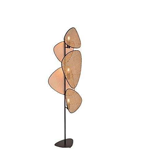 MINDONG HZH Lampadaire noir éclairage cannage tissé lampadaire chambre lumineuse décoration lampe de table salon chevet MINDONG HZH Lampadaire noir éclairage cannage tissé lampadaire chambre lumineuse décoration lampe de table salon chevet