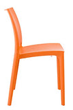 Chaise de Jardin Maya en Plastique Empilable - Chaise de Cuisine Résistante aux UV, Chaise de Bistro - avec Capacité de Charge Max. 160 kg:, Couleurs:Orange