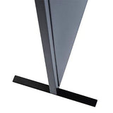 Atmosphera Créateur d'intérieur - Paravent Design en Verre Arme 170cm Noir