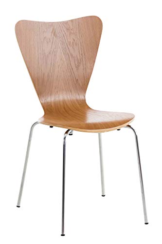 Chaise Empilable Calisto en Bois - Assise Ergonomique - Chaise de Salle d Chaise Empilable Calisto en Bois - Assise Ergonomique - Chaise de Salle d'Attente en Bois Chaise, Hauteur Assise 45 cm -Couleurs au Choix:, Couleur:chêne