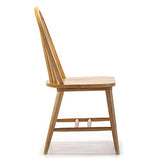 VS Venta-stock Pack 2 chaises Clarck Couleur chêne, Bois Massif, 48 cm (Longueur) 48 cm (Profondeur) 92 cm (Hauteur)