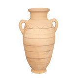 Biscottini Vase en terre cuite du sahara 50 x 24 x 30 cm | grands pots en terre cuite à la main | Anphore de jardin décoratif et fonctionnels
